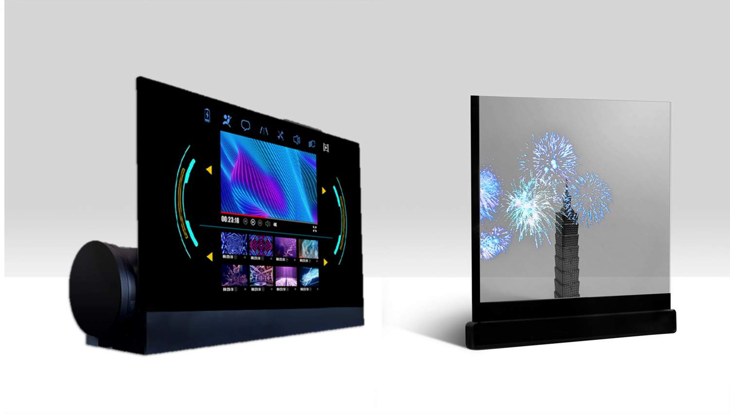 可卷式、折迭性、高透明